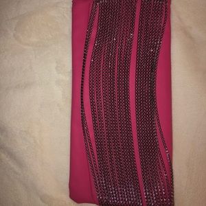 Pink clutch excellent condition half with purchase of pink  joggers set